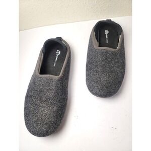 Mahabis‎ Classic Women's Wool Slippers Rubber Soles In Charcoal Size 40